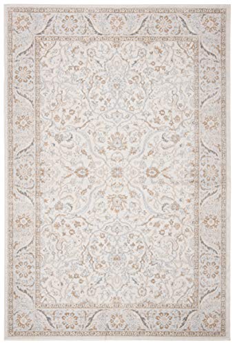 SAFAVIEH Isabella Collection 5'3" x 7'6" Cream/Beige ISA912A Oriental Non-Shedding Living Room Bedroom Dining Home Office Area Rug