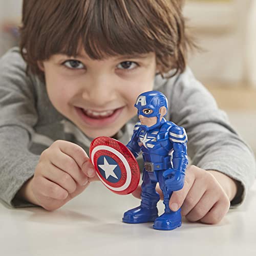 Marvel Super Hero Adventures 5-Inch Action Figure 5-Pack, Includes Captain America, Spider-Man, 5 Accessories (Amazon Exclusive)