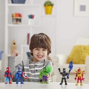 Marvel Super Hero Adventures 5-Inch Action Figure 5-Pack, Includes Captain America, Spider-Man, 5 Accessories (Amazon Exclusive)