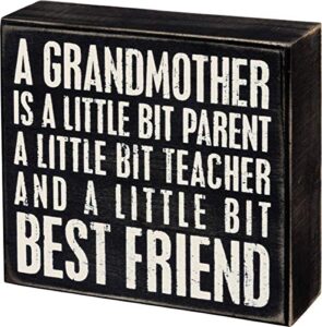 primitives by kathy grandmother best friend box sign 6″ x 5.50″