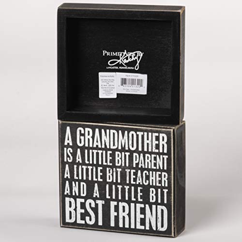 Primitives by Kathy Grandmother Best Friend Box Sign 6" x 5.50"