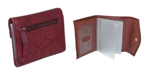Buxton womens Heiress Pik-me-up? Mini-trifold wallets, Mahogany, One Size US