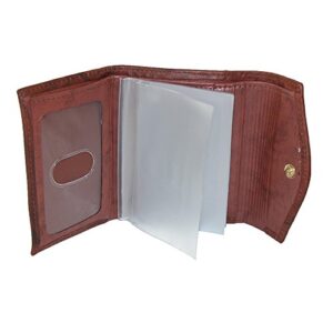 Buxton womens Heiress Pik-me-up? Mini-trifold wallets, Mahogany, One Size US