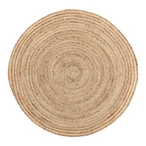 Coastal Farmhouse Flooring - Harlow Tan Round Jute Rug, 3' Diameter