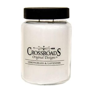 crossroads lemongrass & lavender jar candle 26oz