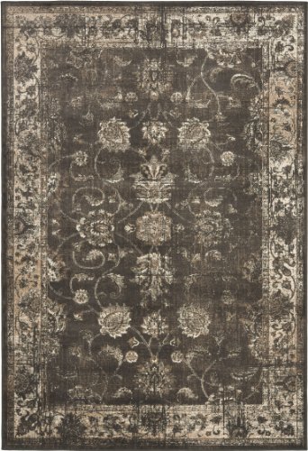 SAFAVIEH Vintage Collection 5'3" x 7'6" Soft Anthracite VTG117 Oriental Distressed Premium Viscose Area Rug