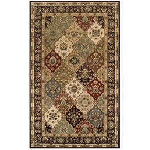 bluenilemills bnm transitional floral medallion indoor area rug collection with jute backing, living room bedroom accent rug, hallway assorted sizes 4′ x 6′