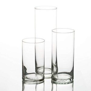 eastland® cylinder pillar candle vases set of 36