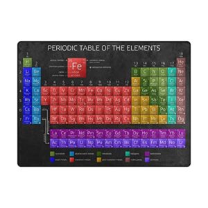 ALAZA Periodic Table of The Elements Chemistry Area Rug Rugs for Living Room Bedroom 7'x5'