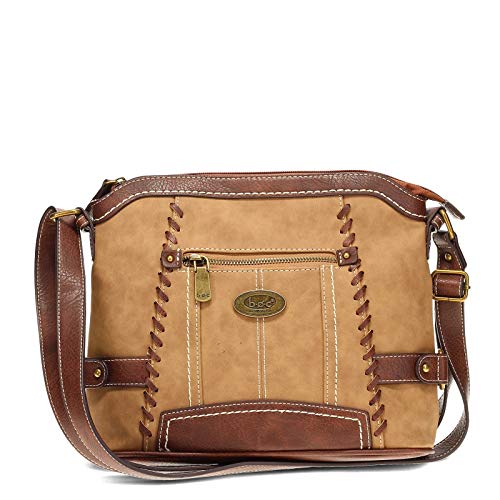 b.o.c. Womens Oakley Crossbody Saddle/Chocolate One Size