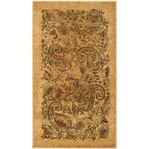 safavieh lyndhurst collection 2’3″ x 4′ beige / multi lnh224a traditional paisley non-shedding living room bedroom accent rug