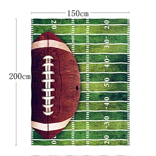 QH 60 x 80 Inch Play Ground & American Football Pattern Super Soft Throw Blanket for Bed Sofa Lightweight Blanket Throw Size for Kids Adults All Season