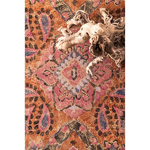 nuLOOM Natura Arwa Crafts Suzani Area Rug, 4' x 6', Sunset