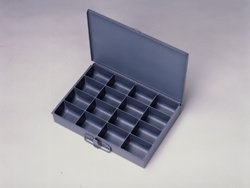 durham compartment box – 13-1/4 x9-1/4 x2″ – (16) compartments – with fixed dividers