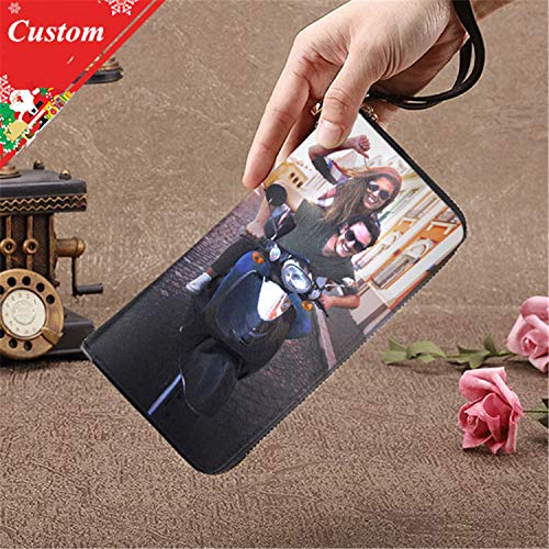 a266XDKSJK Personality Women Leather Wallet Clutch Bag Card Case Cash Holder Wallets Custom Photos Wallets Print Any Photo