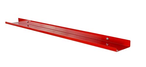 ULTRAledge 30" Over-The-Range Display / Shelf / Ledge / Spice Rack. 3.5" deep (Red)