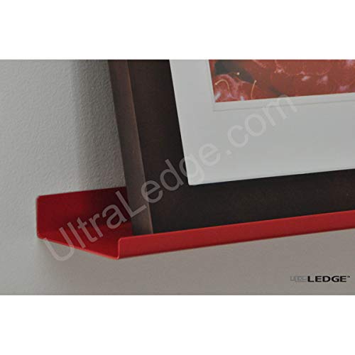 ULTRAledge 30" Over-The-Range Display / Shelf / Ledge / Spice Rack. 3.5" deep (Red)