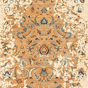 nuLOOM Sebrina Floral Persian Area Rug, 4' 1" x 6', Beige