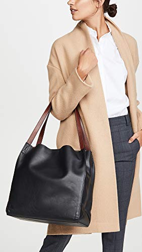 rag & bone Women's Passenger Tote, Black/Olive Night, One Size