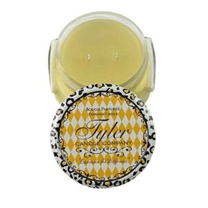 prestige collection 22oz two wick tyler candle – pineapple crush scent,neutral,22 oz.