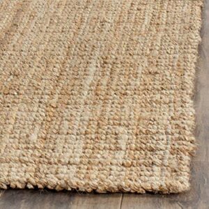 SAFAVIEH Natural Fiber Collection 2'3" x 4' Natural NF730C Handmade Farmhouse Premium Jute Accent Rug