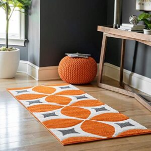 nuLOOM Gabriela Contemporary Accent Rug, 2' x 3', Deep Orange