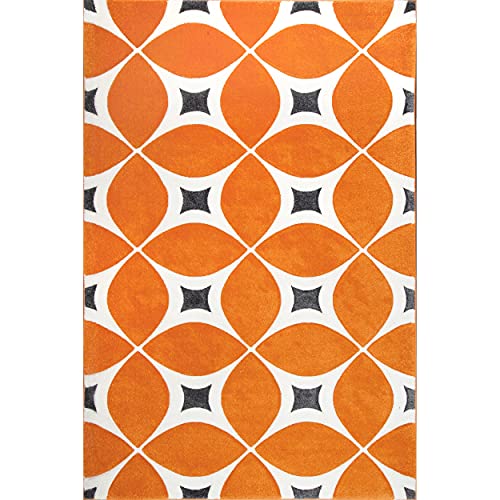 nuLOOM Gabriela Contemporary Accent Rug, 2' x 3', Deep Orange