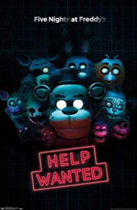 trends international five nights at freddy’s – help wanted wall poster, 22.375″ x 34″, unframed version