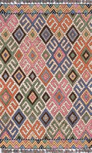momeni tahoe wool area rug, 2′ x 3′, multi