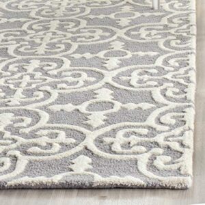 SAFAVIEH Cambridge Collection 5' x 8' Black/Ivory CAM133E Handmade Moroccan Premium Wool Area Rug