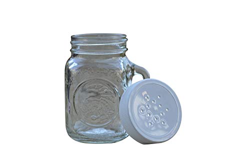 Golden Harvest Ball Mason Jar Glass Salt and Pepper Shakers, Pack Of 2, Clear