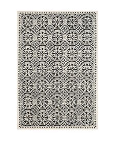 safavieh cambridge collection 8′ x 10′ black/ivory cam123e handmade moroccan premium wool area rug