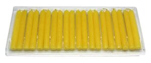 govinda – 4 inch mini ritual chime spell candles – yellow – pack of 20