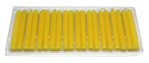 Govinda - 4 Inch Mini Ritual Chime Spell Candles - Yellow - Pack of 20