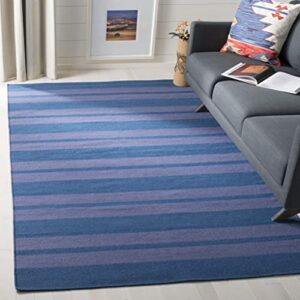 safavieh dhurries collection 3′ x 5′ turquoise / lavender dhu203a handmade flatweave premium wool area rug