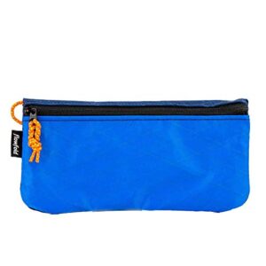 flowfold creator 100% recycled material zipper wallets for women – wallet with phone pouch & wristlet pouch wallets made in usa (navy/bahama/orange, recycled material)