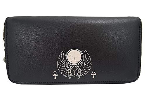 Lost Queen Gothic Bastet Sphynx Cat Occult Goth Zip Around Wallet