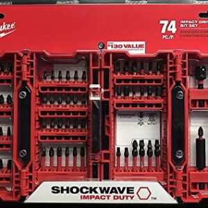 Milwaukee Shockwave Impact Driver Bit Set (74 Piece) 48-32-4062