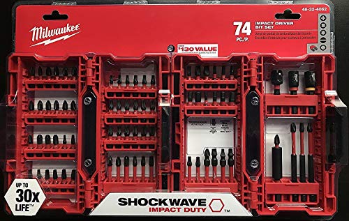 Milwaukee Shockwave Impact Driver Bit Set (74 Piece) 48-32-4062