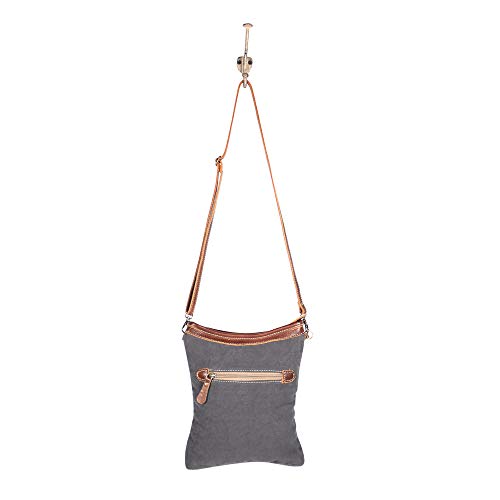 Myra Bags Bloom Canvas, leather & Rug Crossbody Bag S-1908