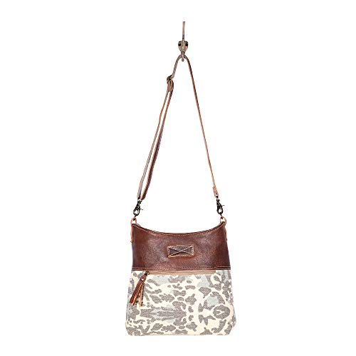 Myra Bags Naïve Canvas, leather & Rug Shoulder Bag S-1917