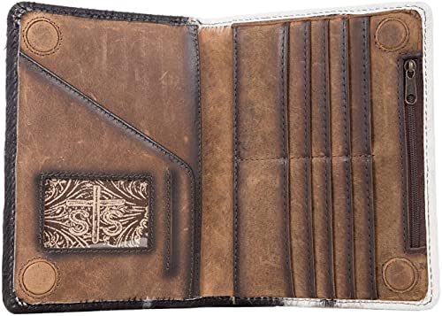 STS Ranchwear Women's Magnetic Wallet/Travel/Passport Case, Cowhide