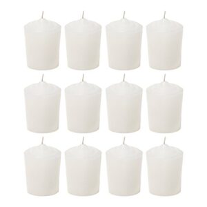 srg white unscented 15 hours votive candles pack of 12