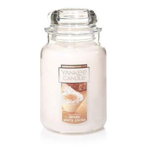 spiced white cocoa large jar candle,fresh scent