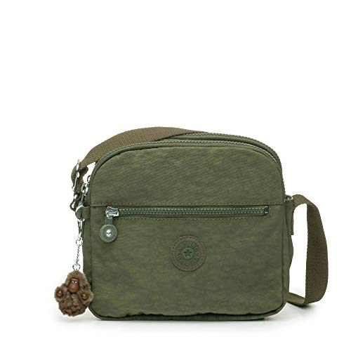 Kipling Keefe Crossbody Bag Jaded Green Tonal