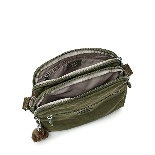 Kipling Keefe Crossbody Bag Jaded Green Tonal