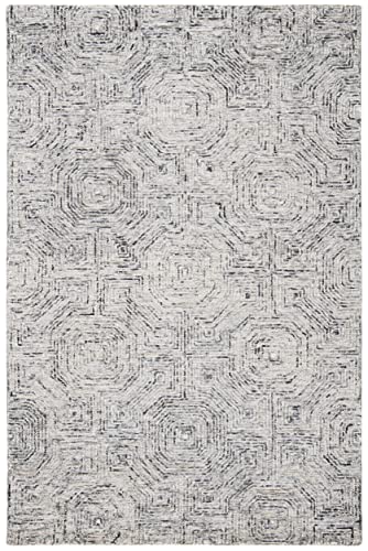 SAFAVIEH Aspen Collection 8' x 10' Grey/Beige APN286F Handmade Boho Wool Area Rug