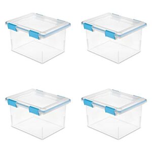 Sterilite 19334304 18.5 " X 14.88" X 11.13" 32 Quart Clear Gasket Box