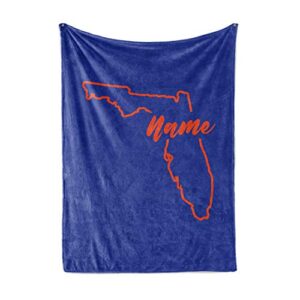 state pride series florida – personalized custom fleece blankets with your family name – celebrate united states