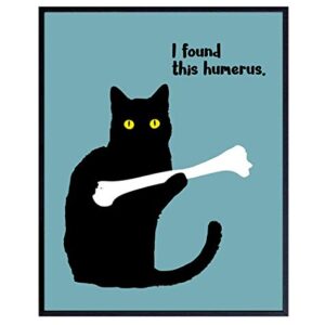 Humorous Cat Wall Art - Decor for Home, Office or Apartment Decoration - 8x10 Picture Poster Makes Great Gift - Unframed Typography Photo Print